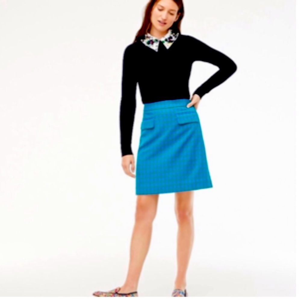 J.Crew gingham skirt